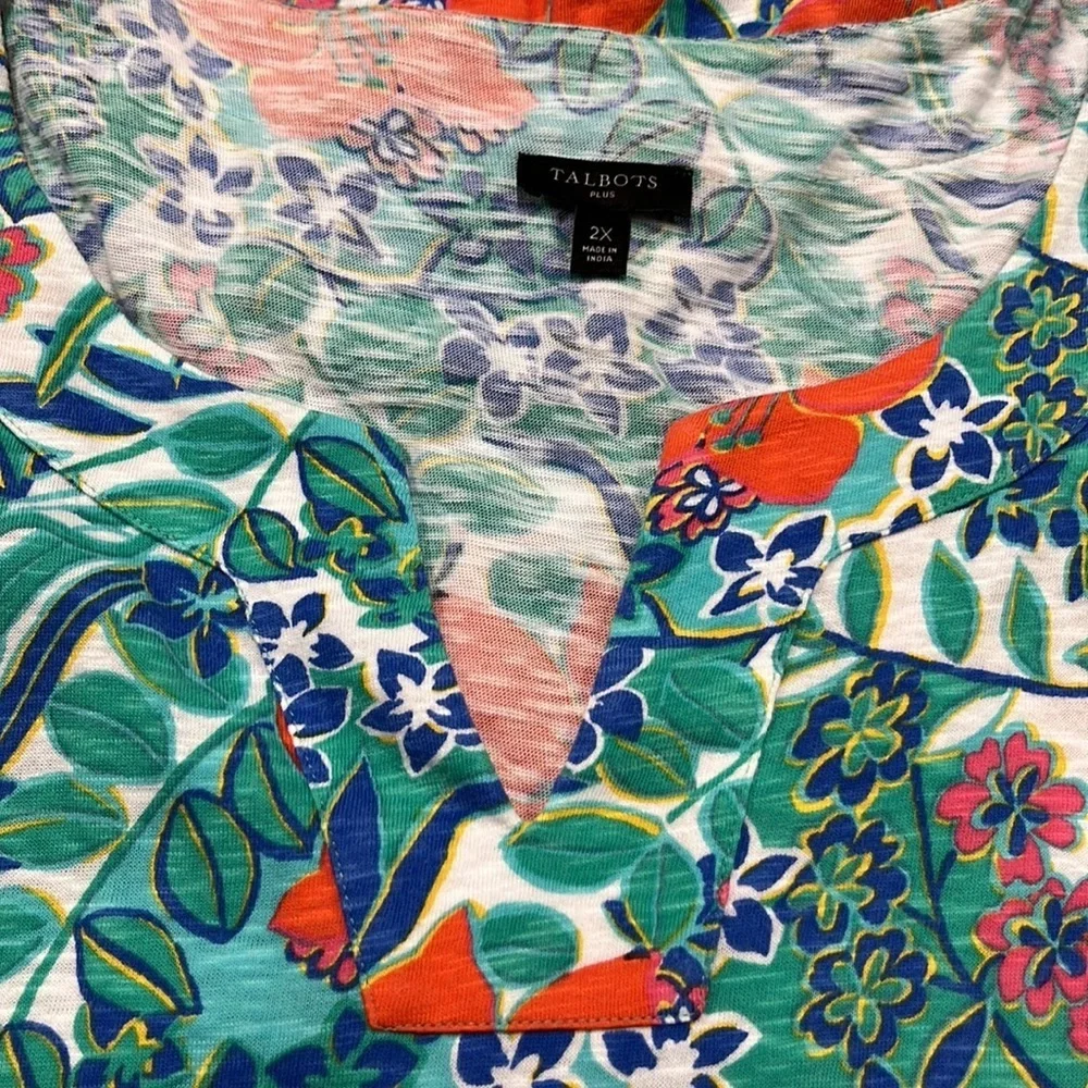 TALBOTS Tropical Cotton Dress, EUC - Picture 6 of 12